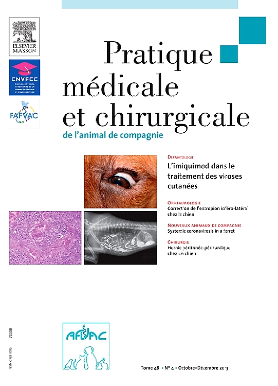 Go to journal home page - Pratique Médicale et Chirurgicale de l'Animal de Compagnie